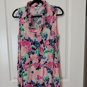 Crown & Ivy Floral Dress/Beach Cover Up - Size Large